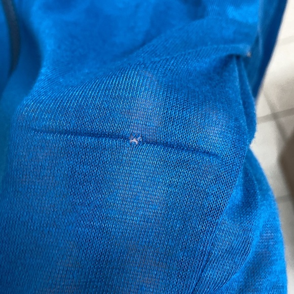 Blue Translucent Zip-Up Hoodie - Picture 2 of 5